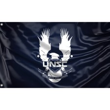 Halo Inspired UNSC Flagge/Fahne II Unikales Design 90x150 cm, Herg. in EU