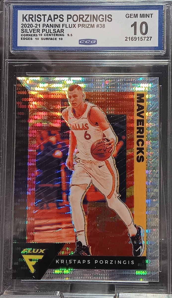 2020-21 Panini Flux Kristaps Porzingis Silver Pulsar Prizm Card