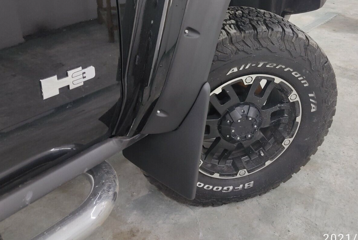Mud Flaps for fender flares Hummer H3 +80mm-image