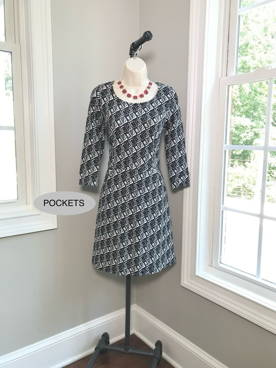 41 Hawthorn Black & White Dress Pockets ~ Women's Medium | eBay