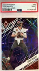 2022 PHOENIX TOM BRADY PURPLE LAZER #'S MATCH JERSEY 1/1 SSP 12/99 PSA MINT 9