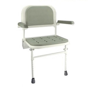 folding shower chair with arms