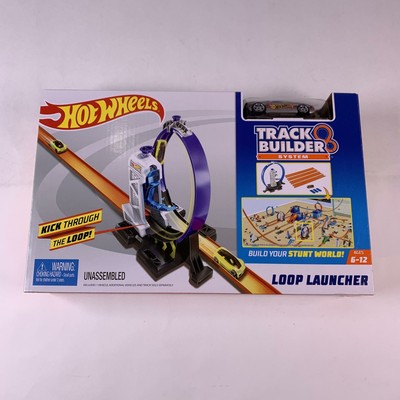 hot wheels track builder loop launcher playset