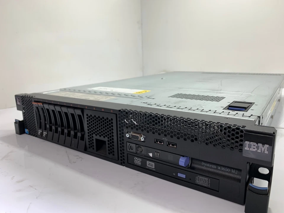 IBM X3650 M2 Dual Xeon X5570 2.93Ghz Quad-Core, 16GB MEM, 2x 146GB SAS HDD Serve - Image 2 of 2