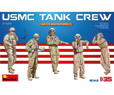 MiniArt 550037008 1:35 Fig. USMC Panzerbesatzung (5) Figuren Diorama
