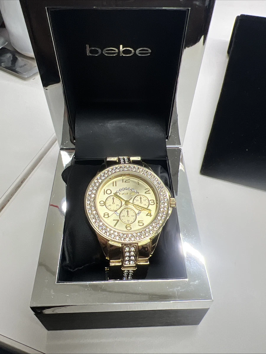 Bebe Necklace Hidden Watch Women 28MM White Dial Gray Case NEW Battery bebe Women main image 3