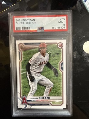 2021 Bowman Shohei Ohtani #85 PSA 9 Mint Los Angeles Angels