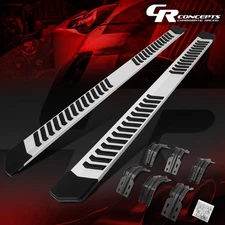 PAIR 6"SILVER EXTRUDED RUNNING BOARD FOR 1999-2016 FORD F250-F550 SUPERCREW CAB