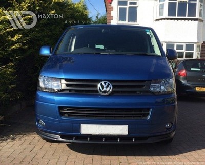 Maxton Design Frontlippe passend für VW T5 FL schwarz Hochglanz
