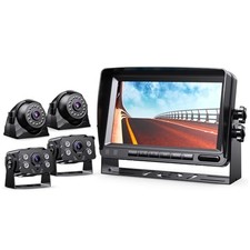 HD 1080p Backup Camera System Kit, 7-inch Reversing Monitor 7 inch-4 cameras