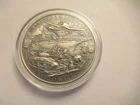1 oz .999 silver round, 2019 WWII "awakened a sleeping giant" antiqued w/capsule