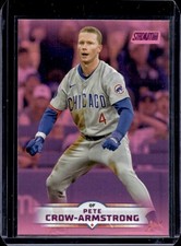2025 Topps Stadium Club Pete Crow-Armstrong Pink Foil #86 Cubs