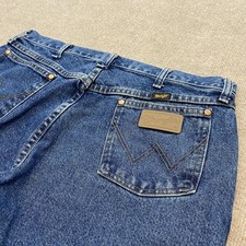 Wrangler Jeans Size 36x30 Blue Classic Straight Leg Denim A105 Cowboy Western