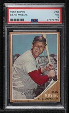 1962 Topps Stan Musial #50 PSA 3 HOF 1an5