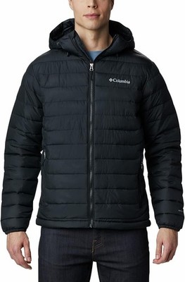 Columbia Men's Herren Powder Lite Hooded Puffer Down Daunen Jacket Omni-Heat M