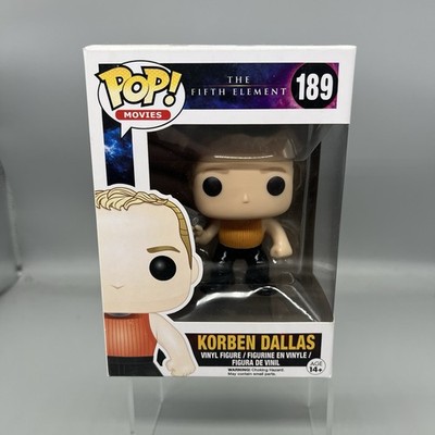 Funko POP! Movies The Fifth Element Korben Dallas #189 Vinyl Figur BESCHÄDIGTE BOX