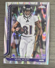 Topps 2025 Chrome Devontez Walker Baltimore Ravens #26 Football Card