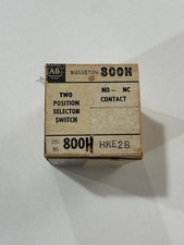 ALLEN BRADLEY 800H-HKE2B 2-POS MAINT SELECTOR SWITCH 2 N.O/ 2 N.C  NEW IN BOX 