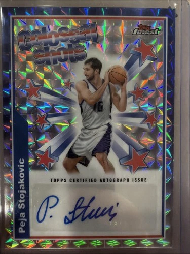 2024-25 Topps Finest - Colossal Shots Peja Stojakovic  Geometric Refractor