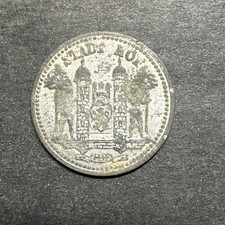 Germany Emergency Coinage 10 Ten Pfennig City Of Hof Stadt Kleingeldersatzmarke