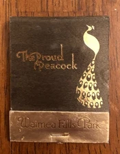 The Proud Peacock Restaurant Island Of Oahu, Hawaii. (Missing Matches) K1