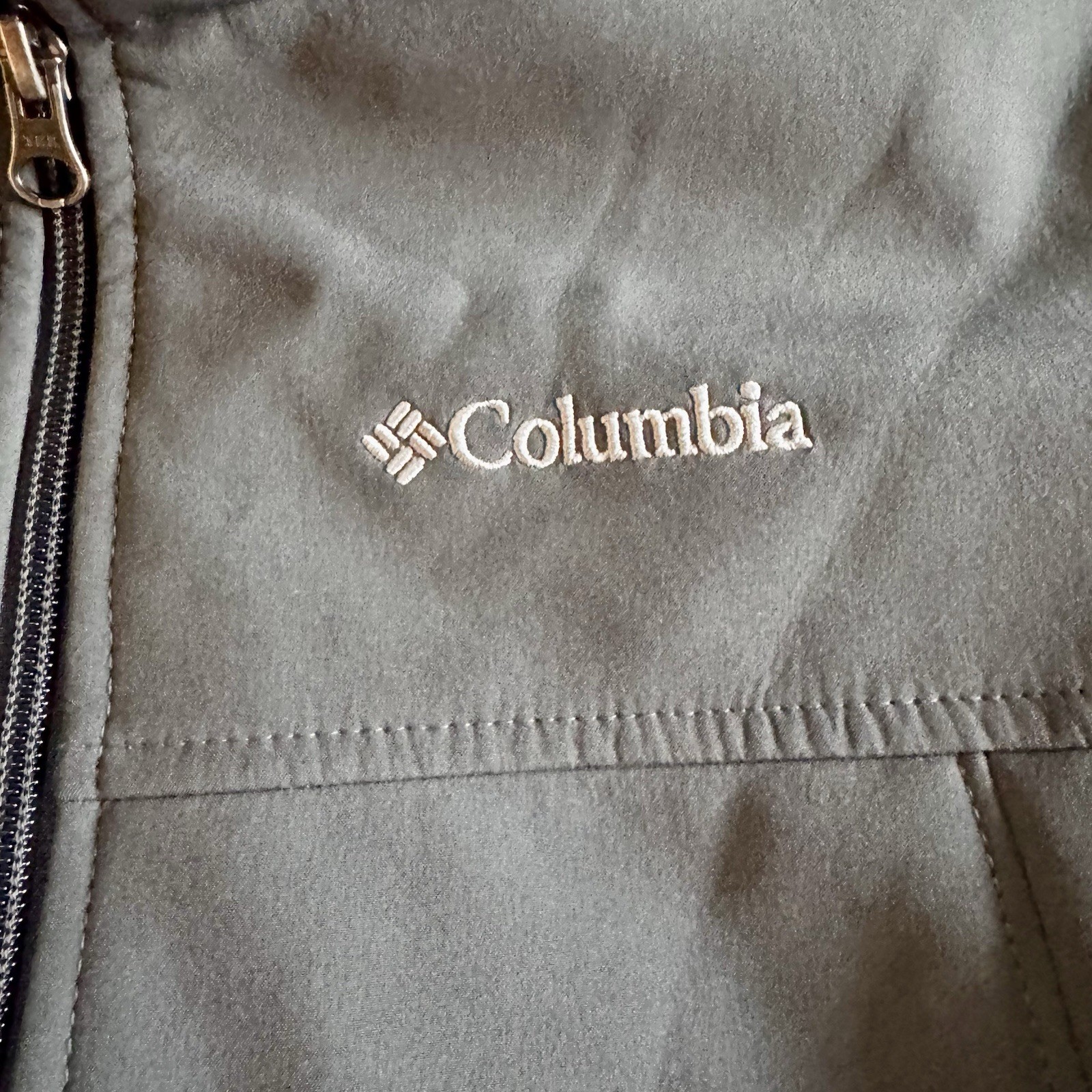Columbia Softshell Jacket Gray Full Zip Youth XL … - image 4