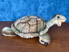 Steiff Slo Turtle 14" Vintage 1960s German Green Mohair With Button But No Tags