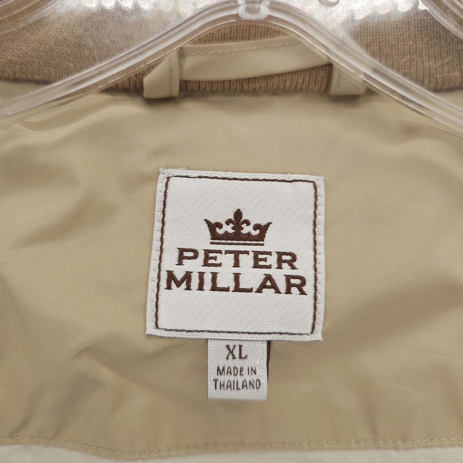 PETER MILLAR Jacket Beige Vented Lined Pockets Si… - image 11