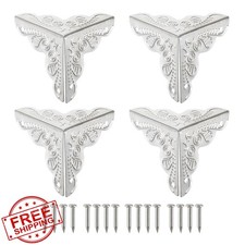 uxcell Box Edge Guard 25mm Silver 36 Pcs