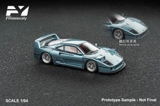 Findclassically 1:64 F40 Indonesian custom Ice Blue Diecast Model Car