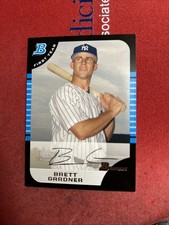 BRETT GARDNER 2005 Bowman First Year Card Yankees  BDP85 GEM Sharp Corners
