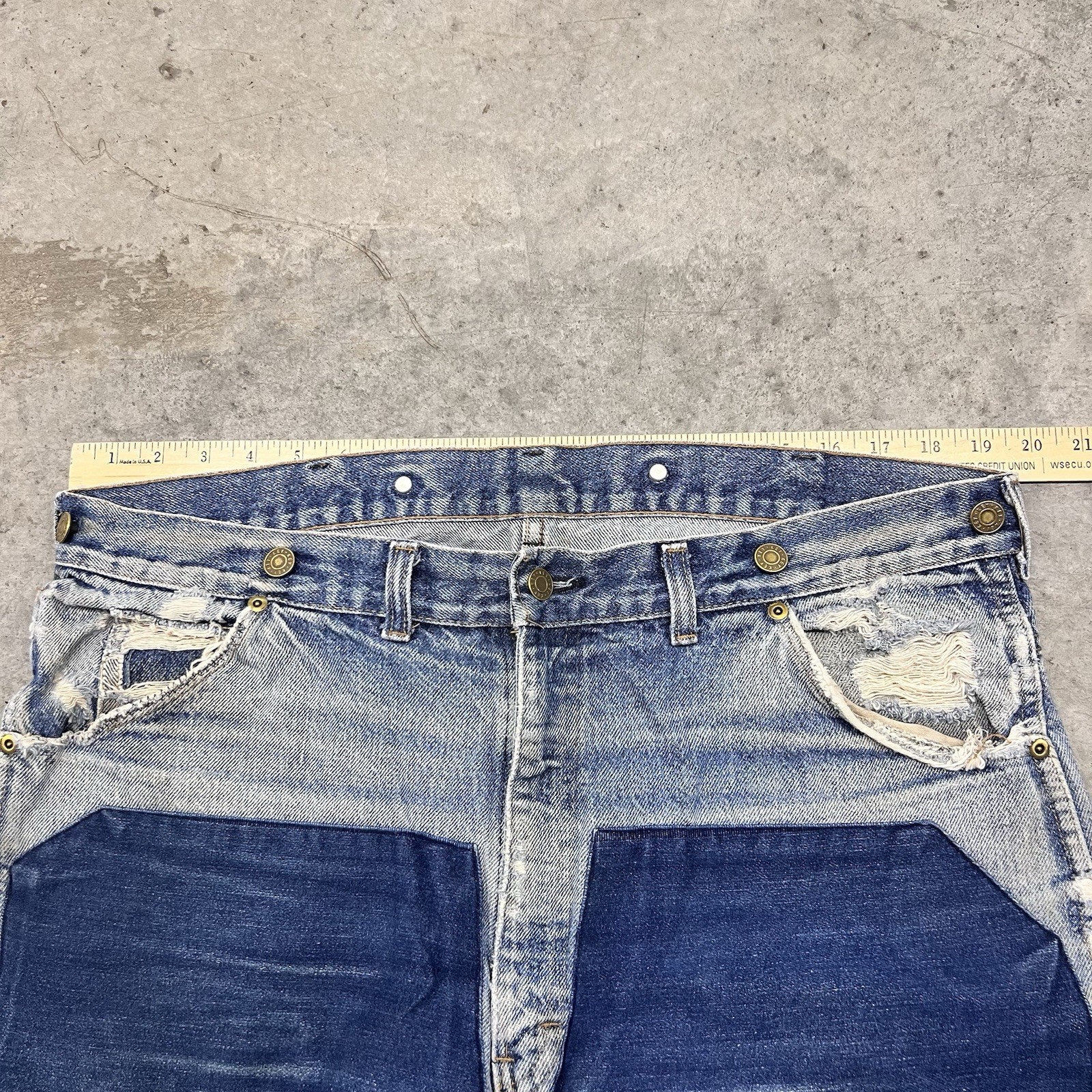 Vintage Keys Carpenter Pants Men’s 38  Double Kne… - image 5