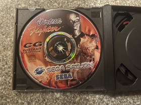 VIRTUA FIGHTER REMIX SEGA SATURN Game + CG Portrait Collection PAL UK EURO