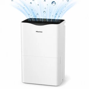 Hisense 50 Pint 3-Speed Dehumidifier with Built-in Pump, 4500 sq ft - DH5023KP