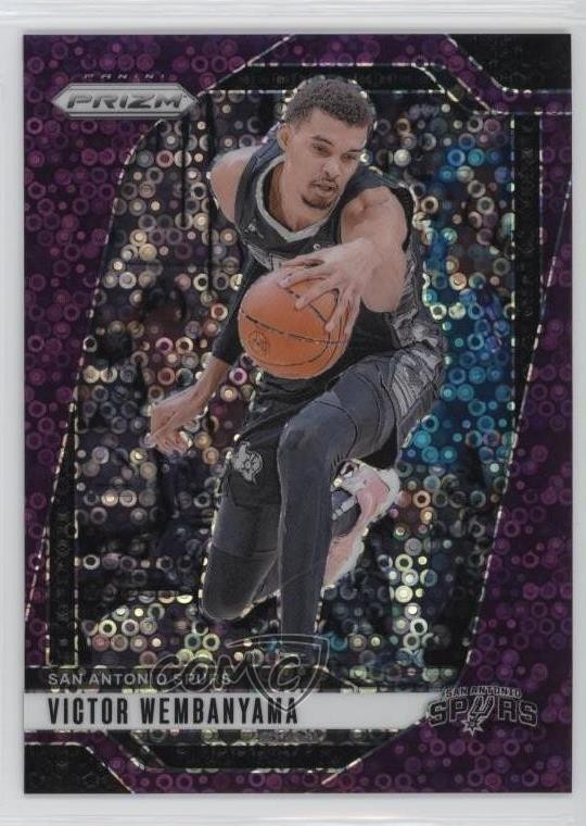 2024-25 Panini Prizm Fast Break Purple Prizm 23/75 Victor Wembanyama #172 hs9