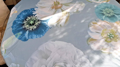 4 tlg HSE Mikronesse ST Wende Bettwäsche EDELROSE 135x200cm blau NEU