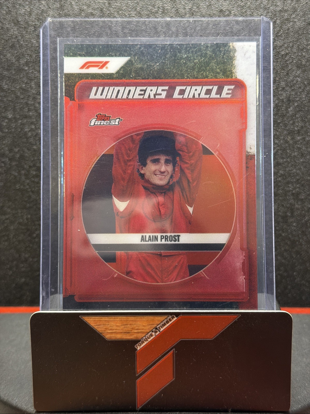 2024 Topps Finest F1 Alain Prost Winner’s Circle Refractor SSP Case Hit
