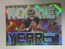 2024 Panini Contenders Rookie of the Year Silver #9 Michael Penix Jr. RC -GL12