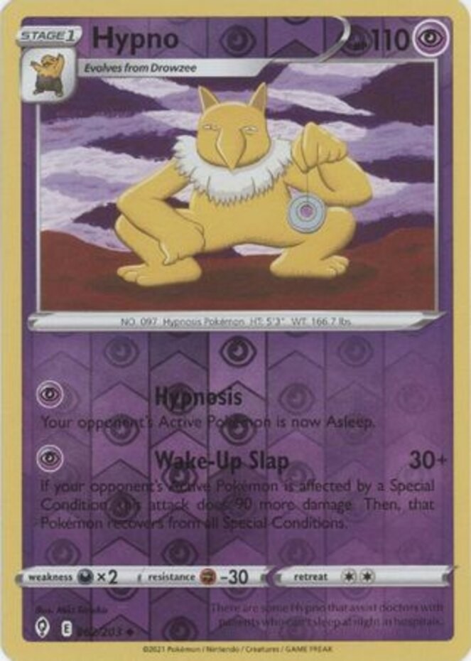 Hypno - 062/203 - Uncommon - Reverse Holo (Near Mint) Evolving Skies - Psychic P