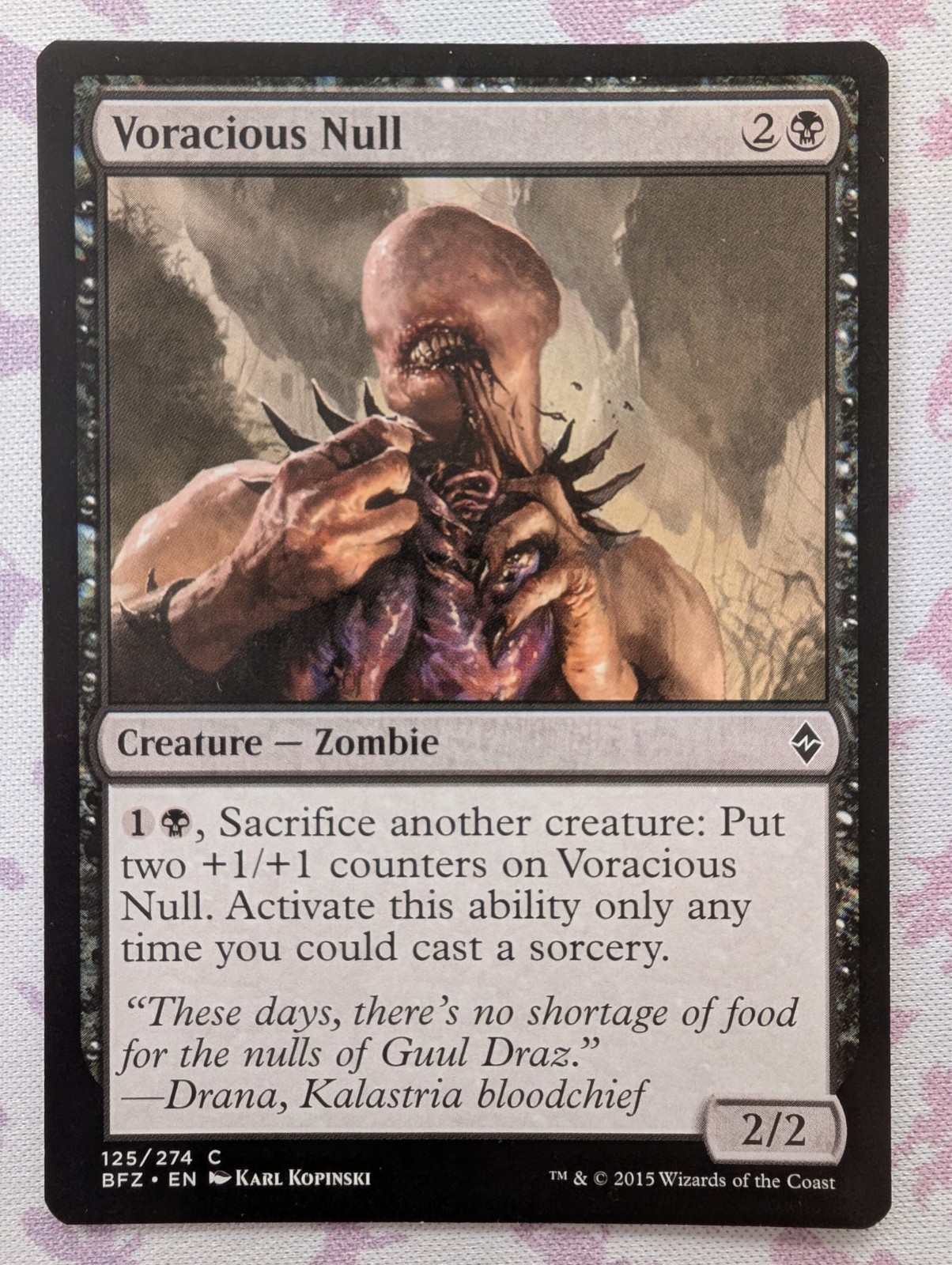 Voracious Null 125/274 Battle for Zendikar MTG Magic the Gathering card