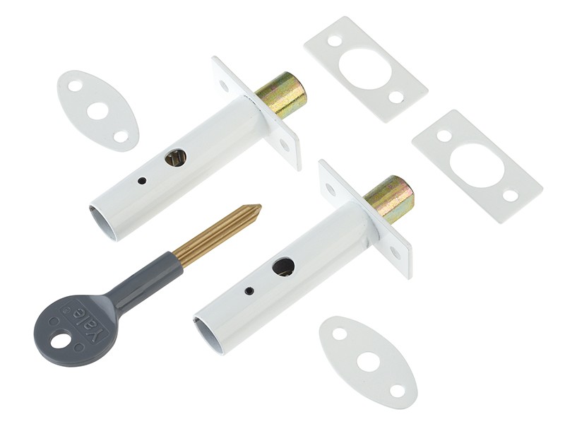 YaleLocks 722444045071 PM444 Door Security Bolts White Finish Visi of 2 - Image 4
