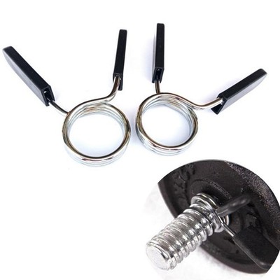 Barbel Spring Clip Dumbbell Bar Collar Clamp Gewichtheben Bar Lock Clips