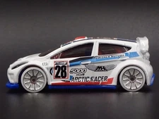 2009 - 2017 FORD FIESTA WHITE 1:64 SCALE COLLECTIBLE DIORAMA DIECAST MODEL CAR