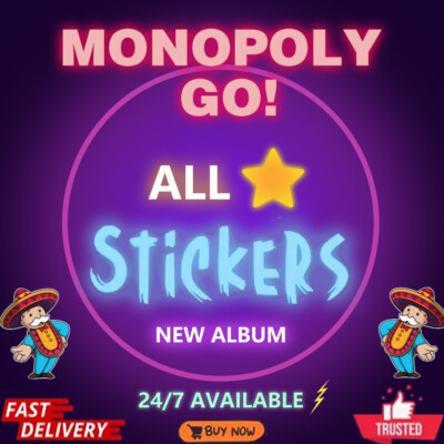 Monopoly Stickers Go 1 - 5  (All Stickers Available) CHEAPEST SUPER FAST 24/7