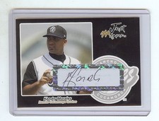 KENDRY MORALES Kansas City Royals 2005 *BLACK* Certified Just AUTOGRAPH RC xx/25