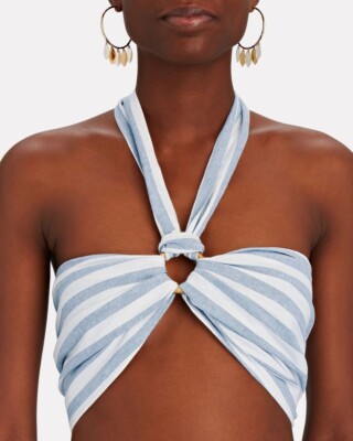 Just Bee Queen L67128 Women's Carolina Halter Top Size M