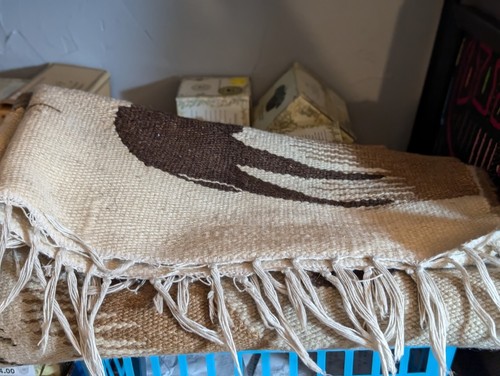 Tappeto kilim lana tessuto a mano tessuto piatto SCENA CAMMELLO marroni Egitto tappeto turco vintage - Foto 12 di 12
