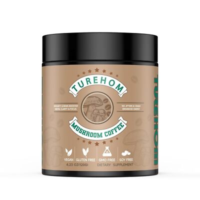 120g Mushroom Instant Coffee(40 Servings) Zero-Burden Organic 10-in-1 Coffee