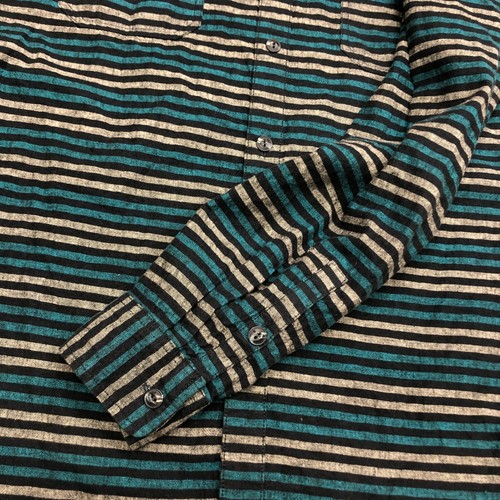 Levi's Men Long Sleeve Button Up Linen Cotton Shirt Size Large Striped B207 -26 - Picture 12 of 12