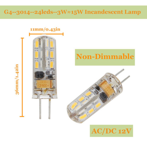 G4 G9 LED Bulb AC DC 12V 220V Dimmable 3014 2835 COB SMD Replace Halogen Lamp - Picture 14 of 56